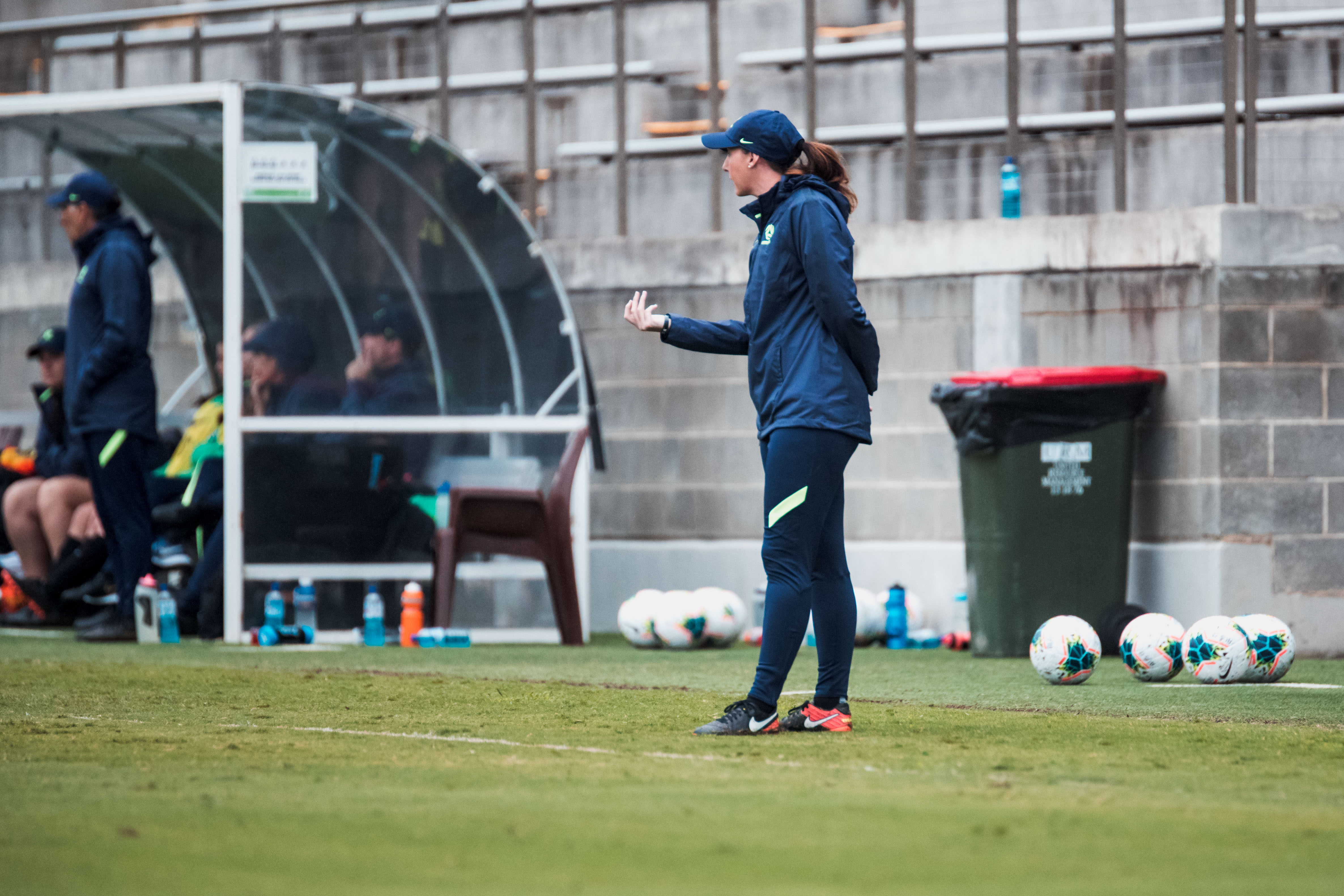 Kat Smith during CommBank Junior Matildas camp in 2021. (Photo: Ann Odong/Football Australia)