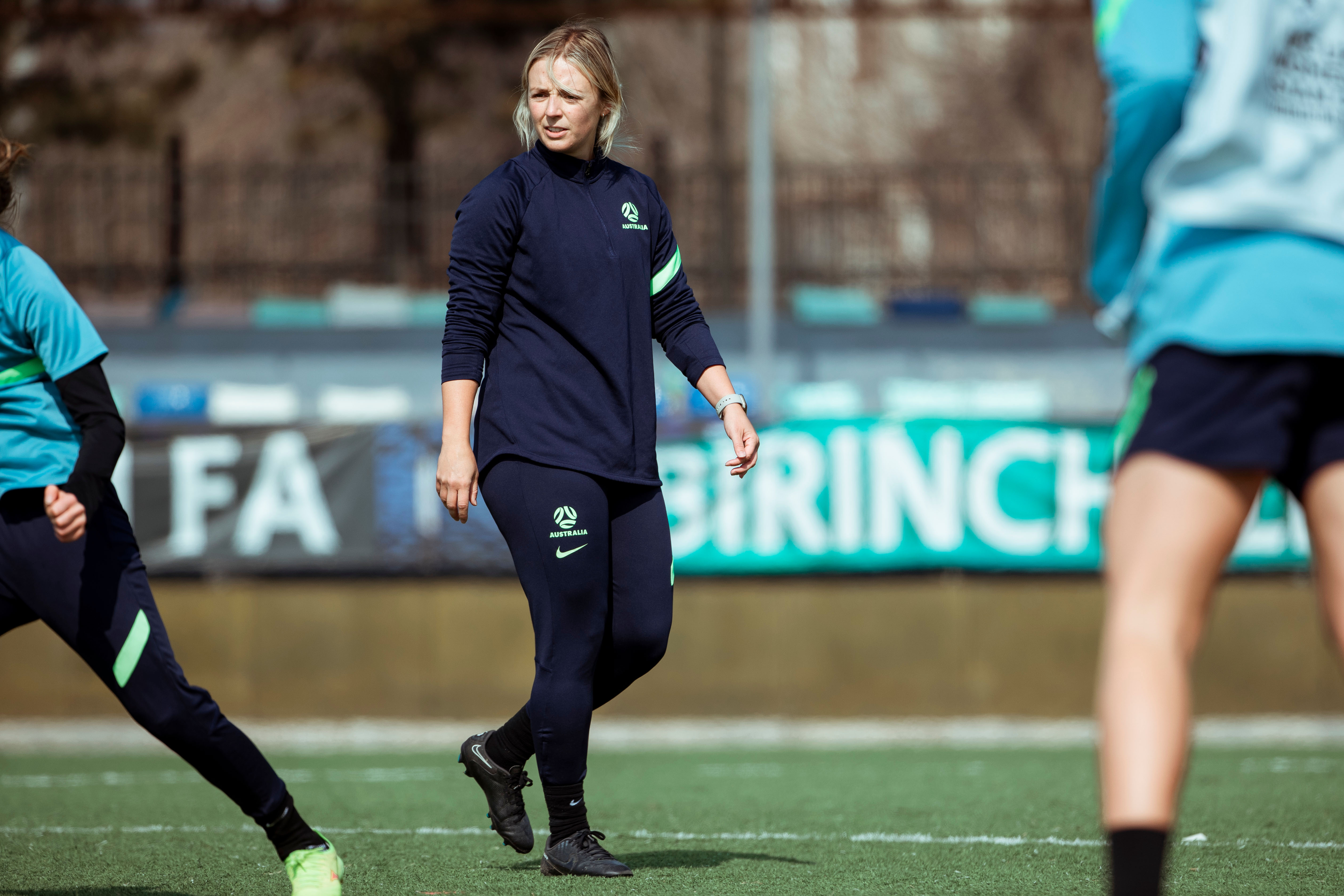 Helen Winterburn during the CommBank Young Matildas training in Uzbekistan. (Photo: Tiffany Williams/Football Australia)