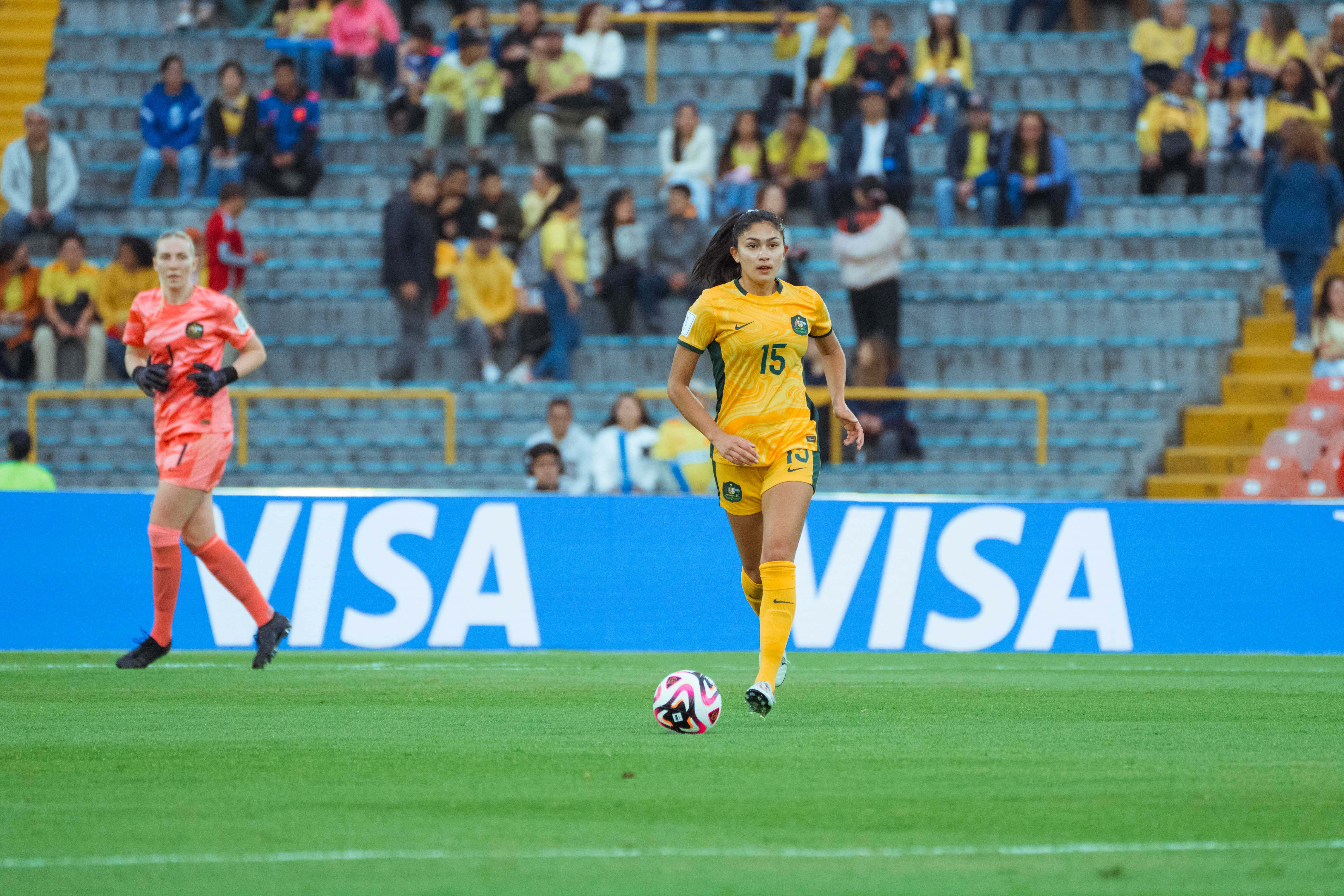 Alexia Apostolakis during the FIFA U20 Women's World Cup in Colombia. (Photo: Ann Odong/Football Australia)