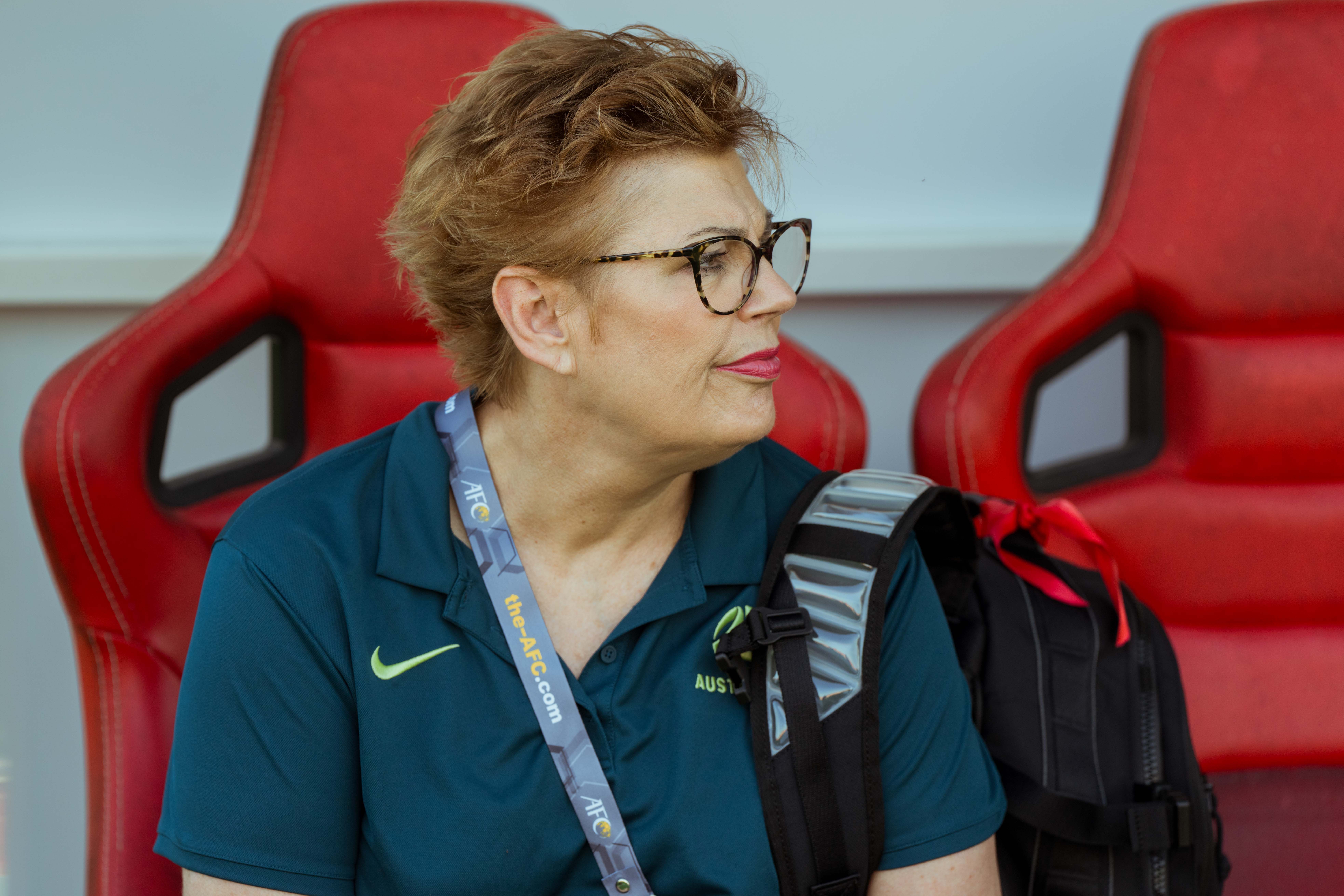 Janet Drakos, National Female Wellbeing Manager, during the FIFA U20 Women's World Cup in Colombia. (Photo: Ann Odong/Football Australia)