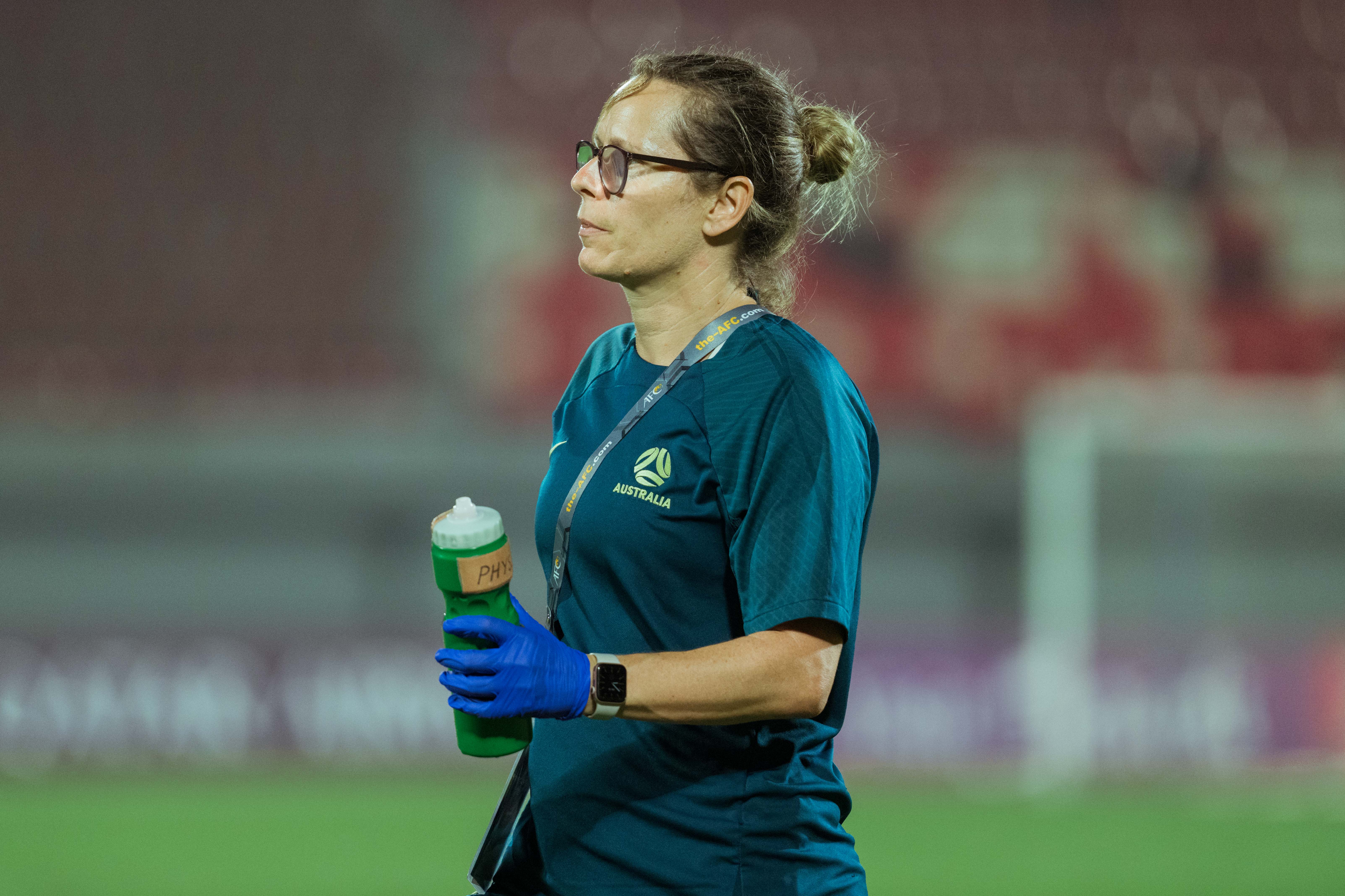 Rachel Brown, Doctor, CommBank Junior Matildas, during the AFC U17 Women's Asian Cup. (Photo: Ann Odong/Football Australia)
