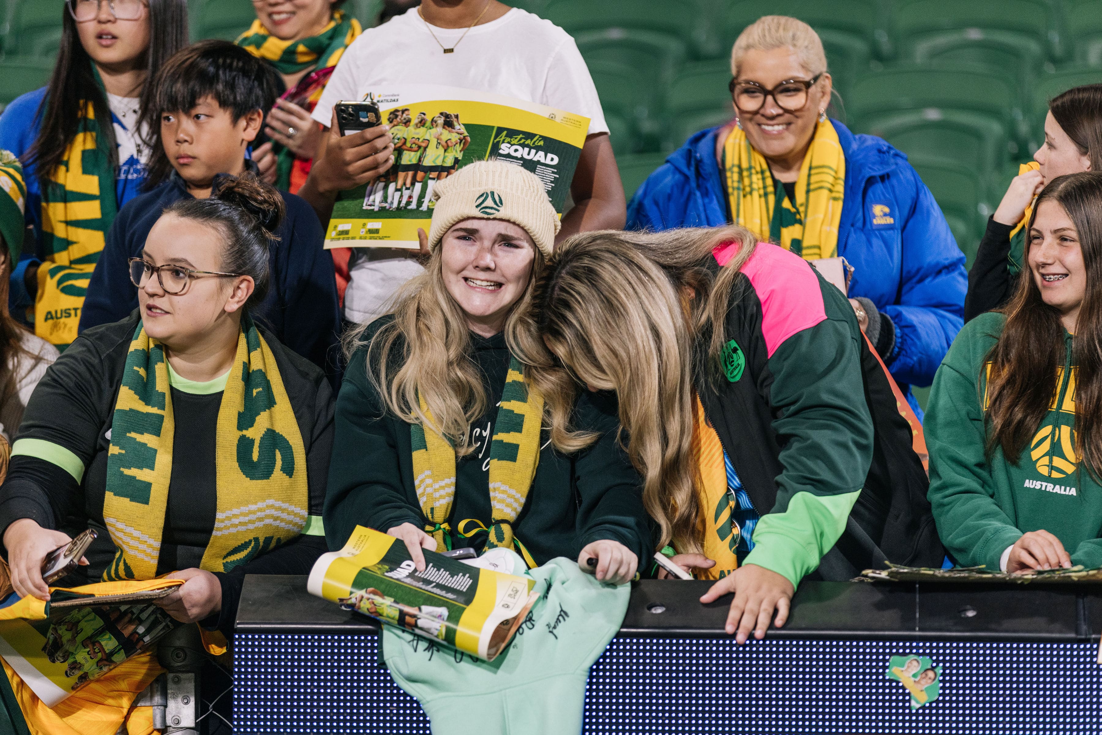 Matildas fans in the crowd