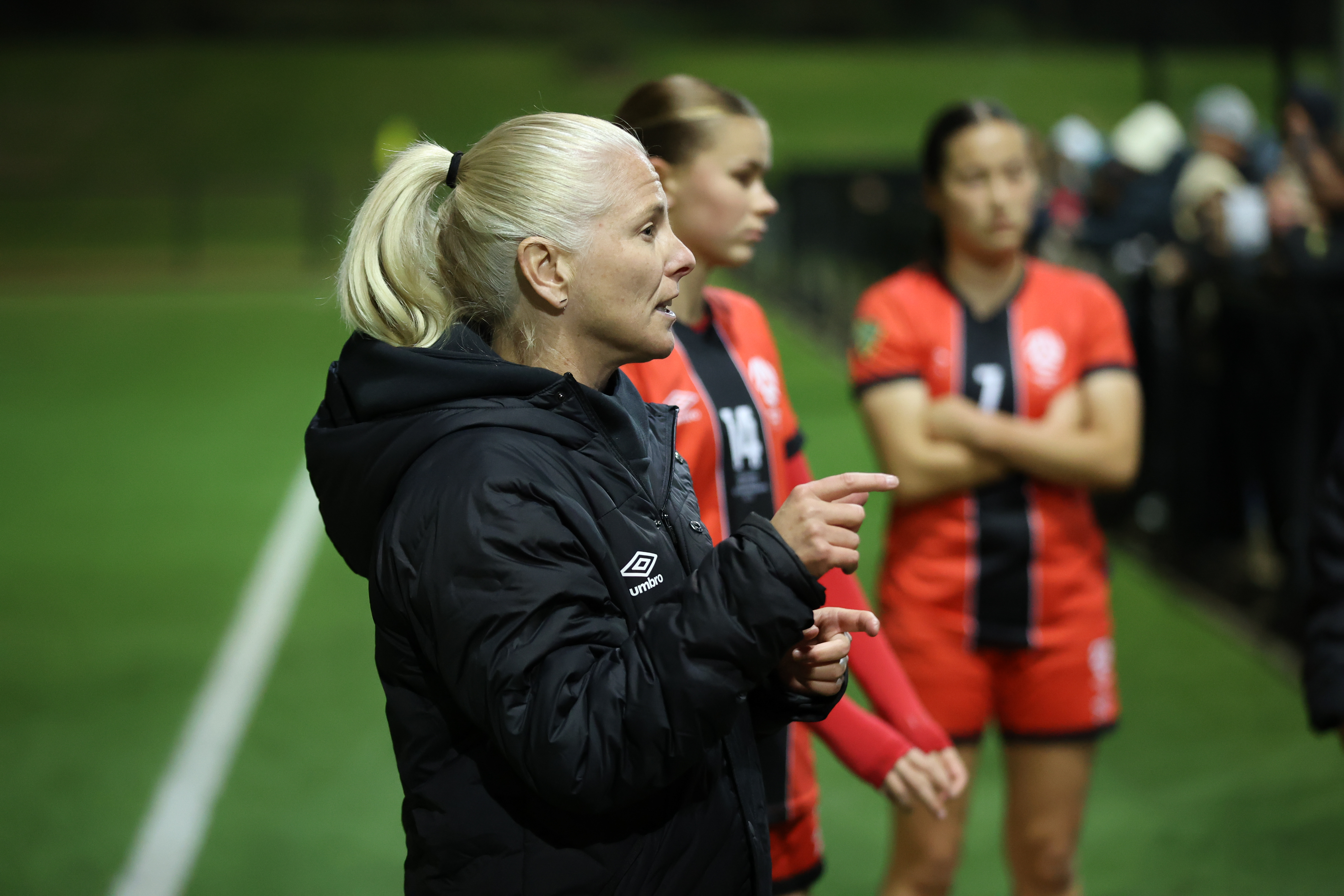Alicia Ferguson coaching the Under-16 Northern NSW side