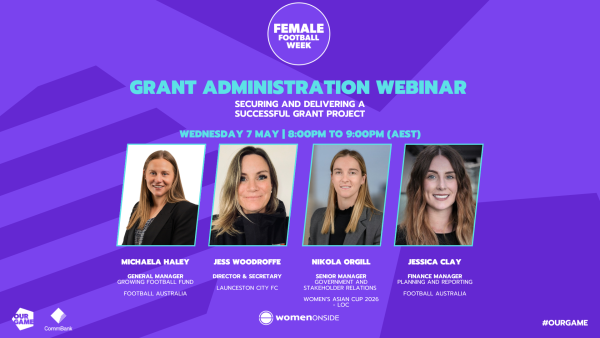 Female Football Week - Get to know our panellists - Volunteering Webinar