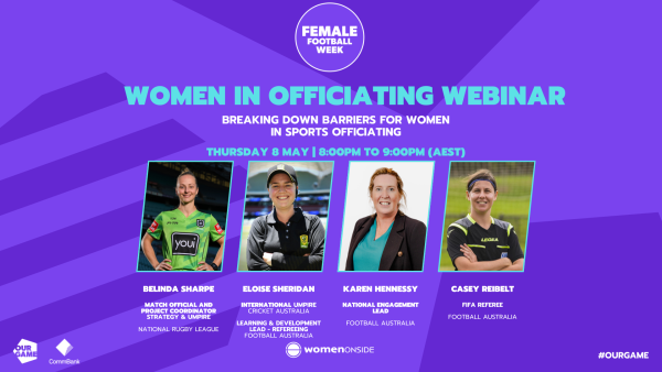 Female Football Week - Get to know our panellists - Women in Officiating Webinar